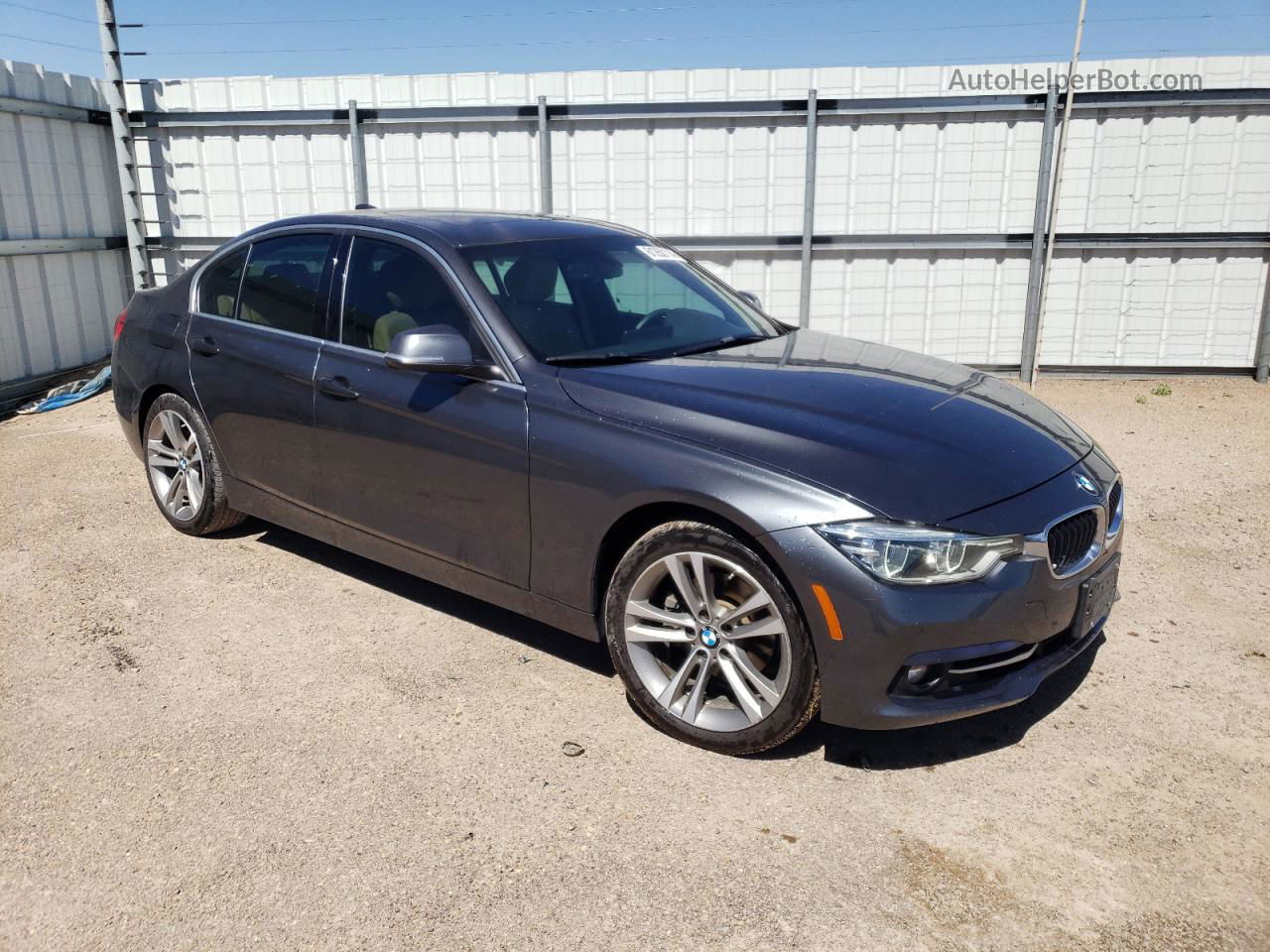 2017 Bmw 330 Xi Charcoal vin: WBA8D9G34HNU61922