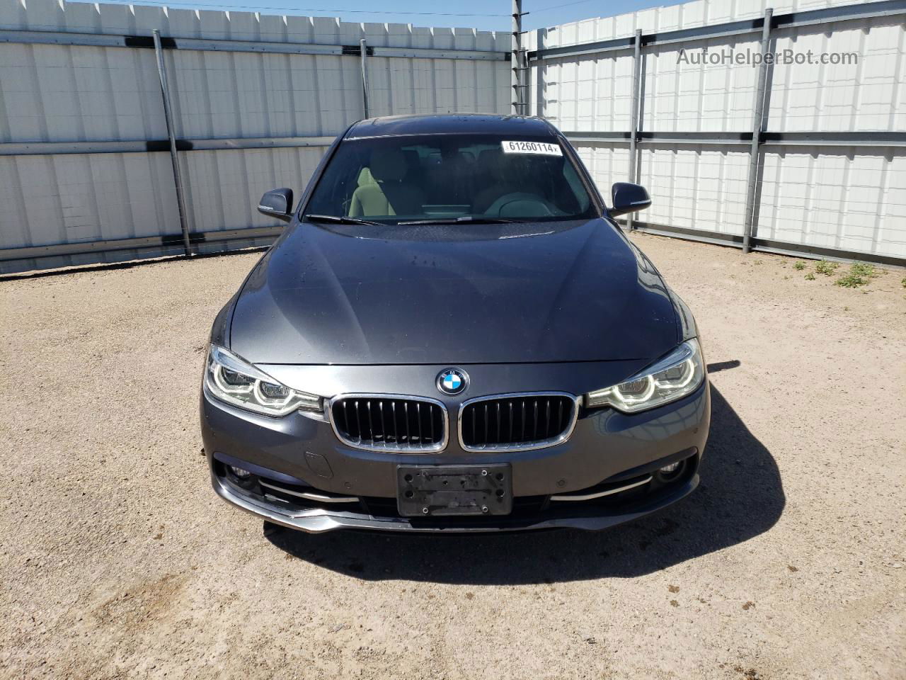 2017 Bmw 330 Xi Charcoal vin: WBA8D9G34HNU61922