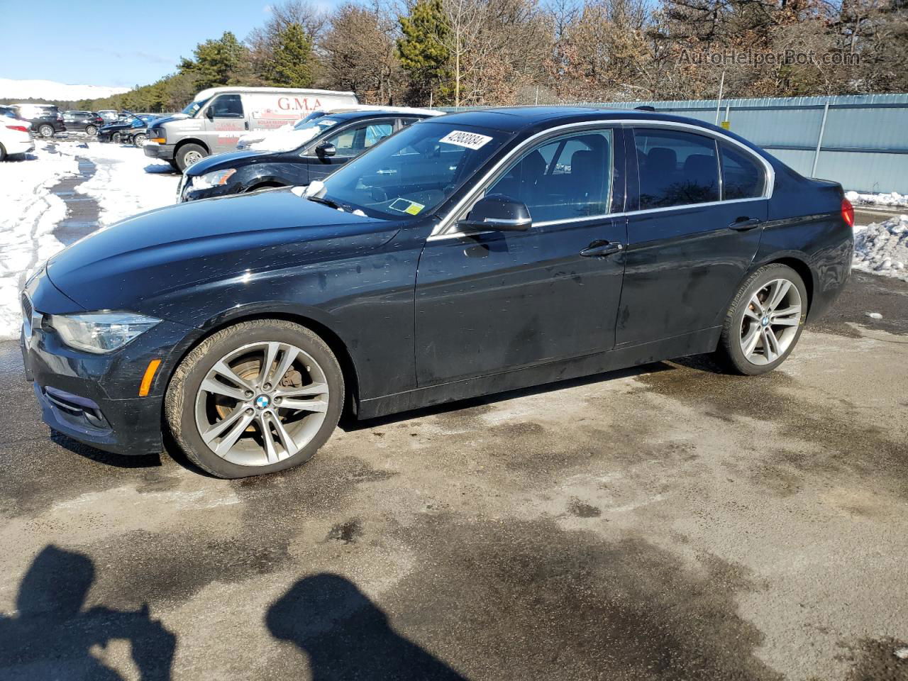 2017 Bmw 330 Xi Black vin: WBA8D9G34HNU63637