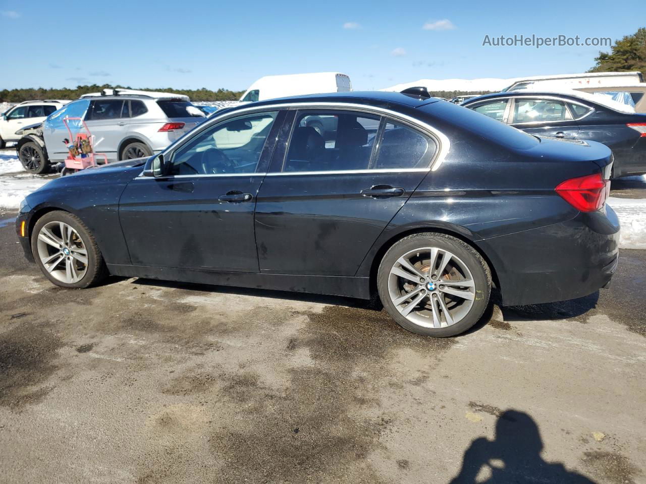 2017 Bmw 330 Xi Black vin: WBA8D9G34HNU63637