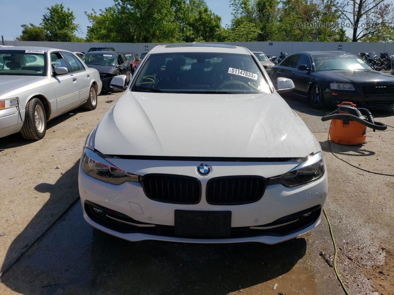 2017 Bmw 330 Xi White vin: WBA8D9G34HNU63931