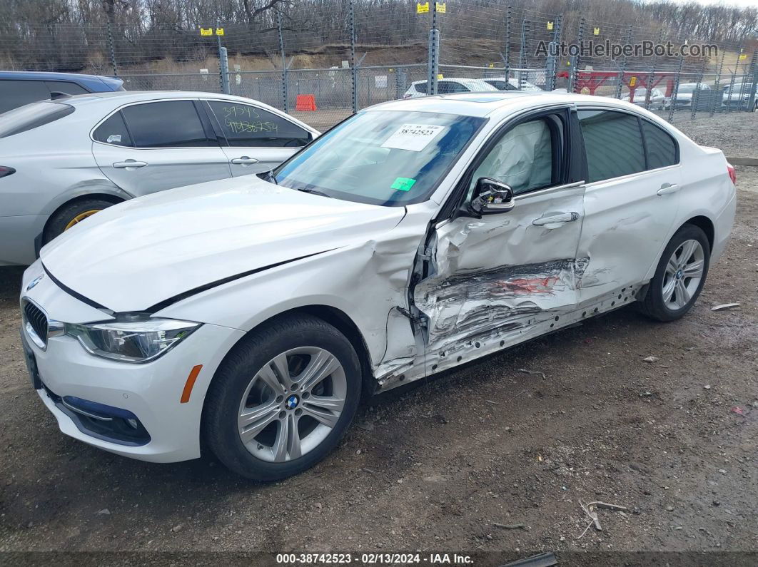 2017 Bmw 330i Xdrive White vin: WBA8D9G35HNU62495