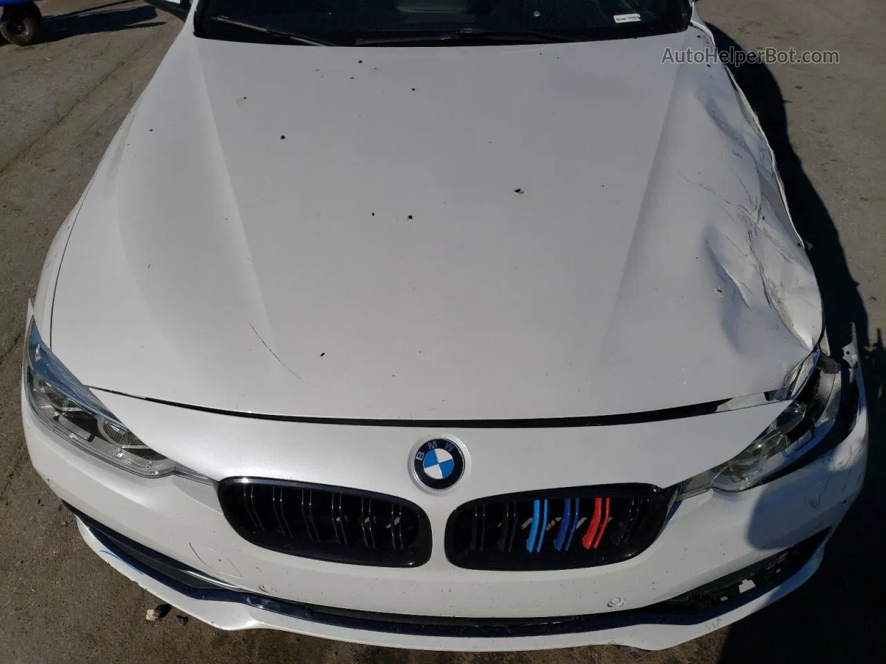 2017 Bmw 330 Xi White vin: WBA8D9G36HNU64823