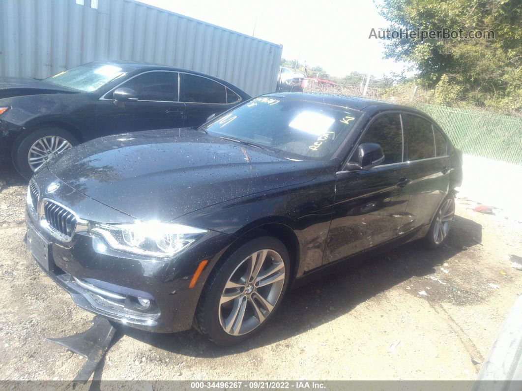 2017 Bmw 3 Series 330i Xdrive Black vin: WBA8D9G38HNU61521