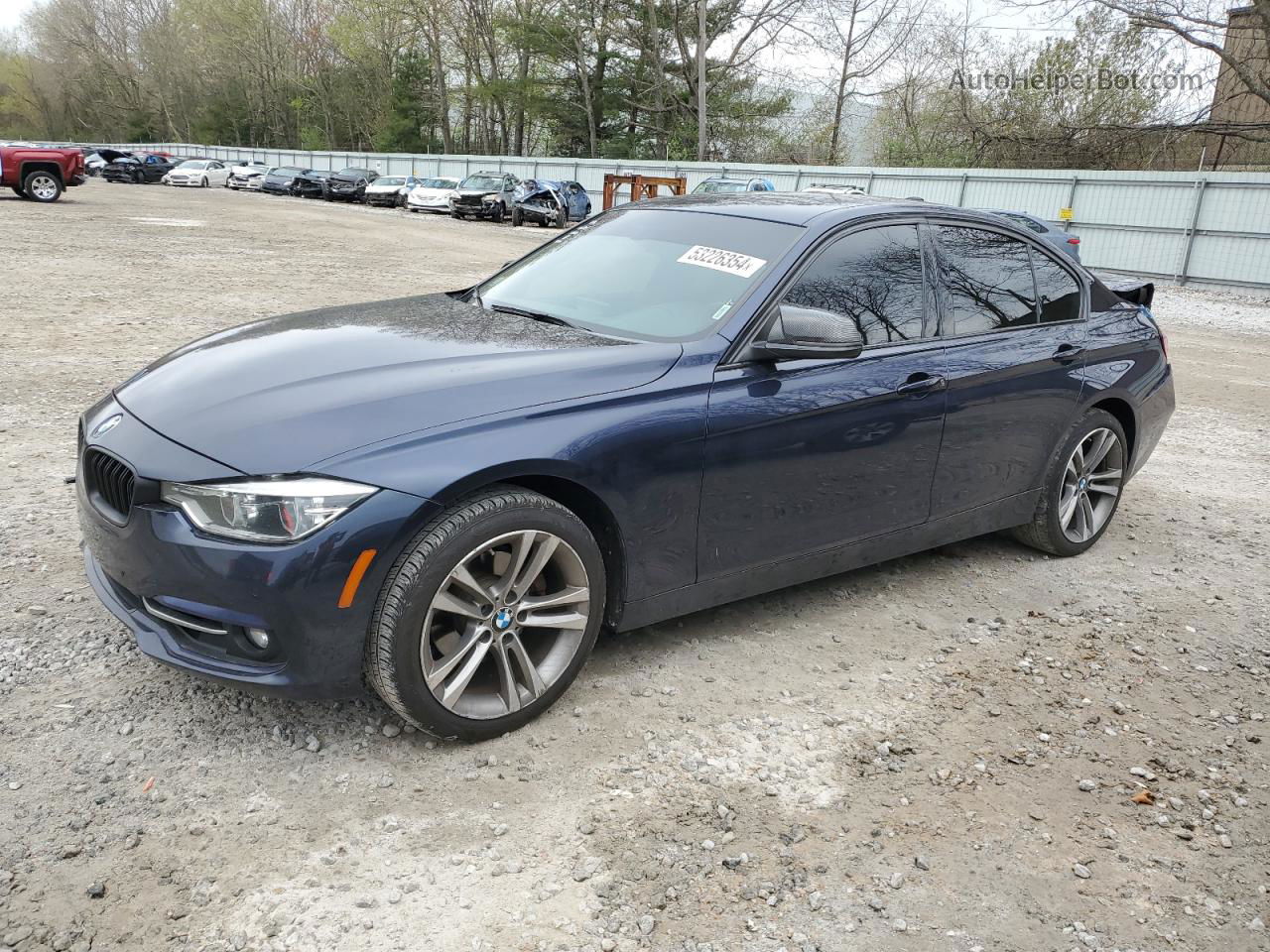 2017 Bmw 330 Xi Blue vin: WBA8D9G38HNU63365