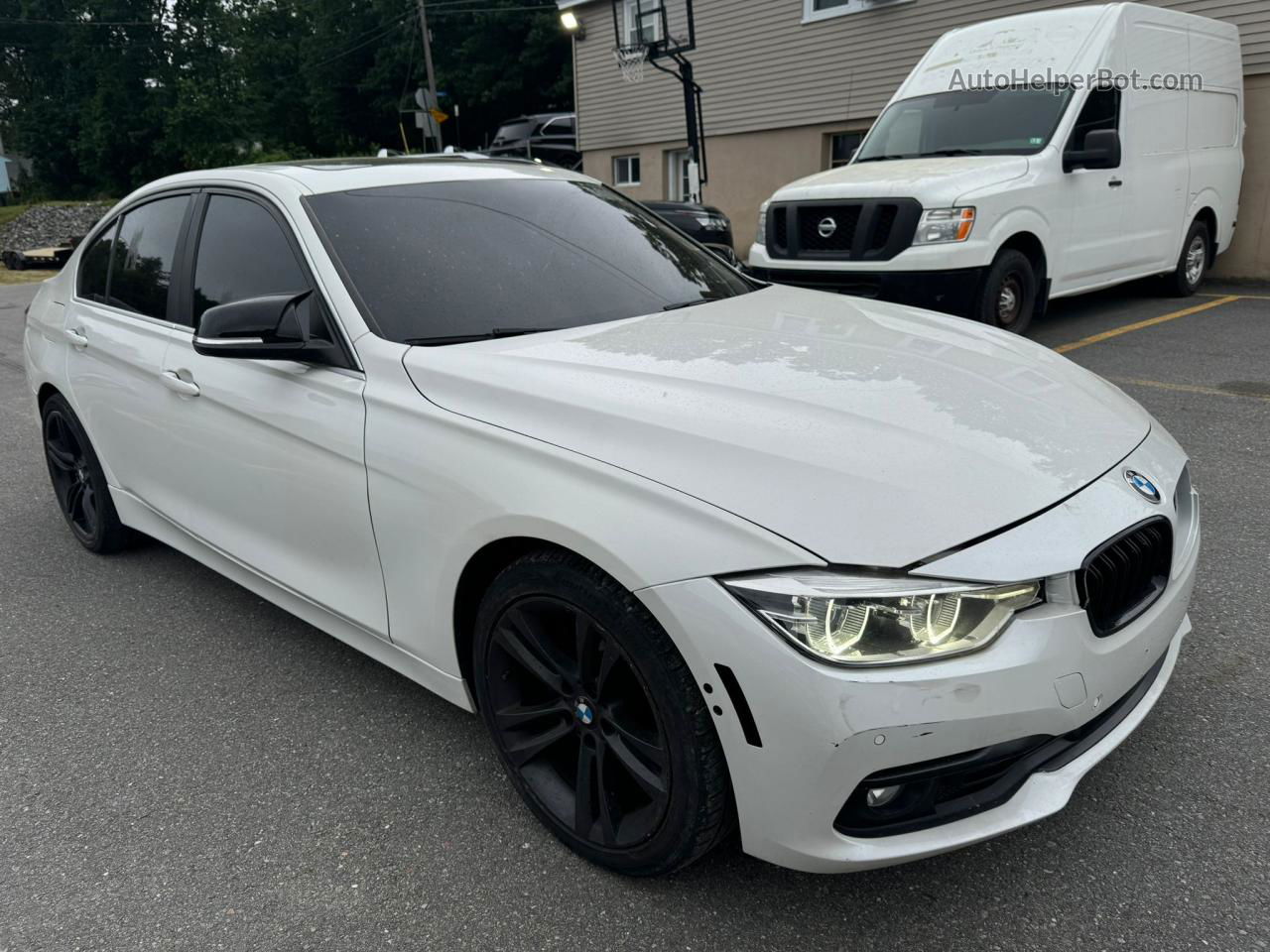 2017 Bmw 330 Xi White vin: WBA8D9G38HNU66007