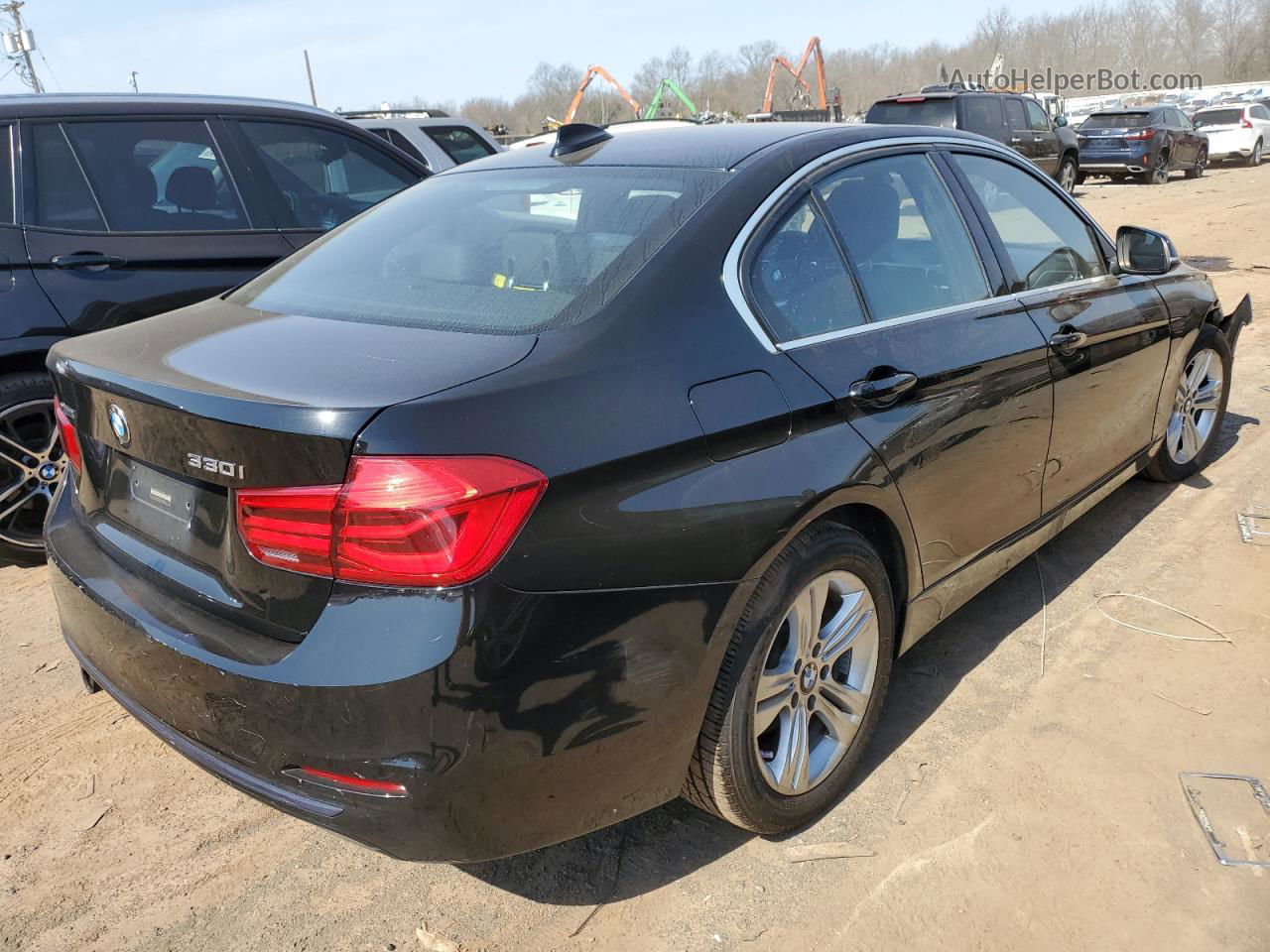 2017 Bmw 330 Xi Black vin: WBA8D9G51HNU61295