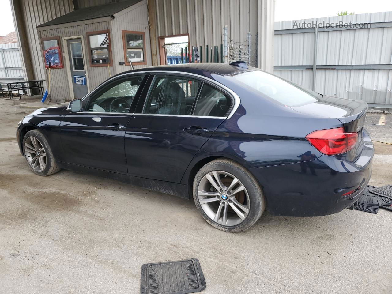 2017 Bmw 330 Xi Gray vin: WBA8D9G52HNU60365