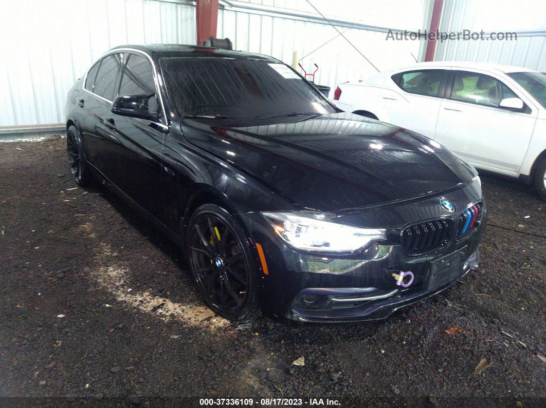 2017 Bmw 3 Series 330i Xdrive Black vin: WBA8D9G53HNT91430