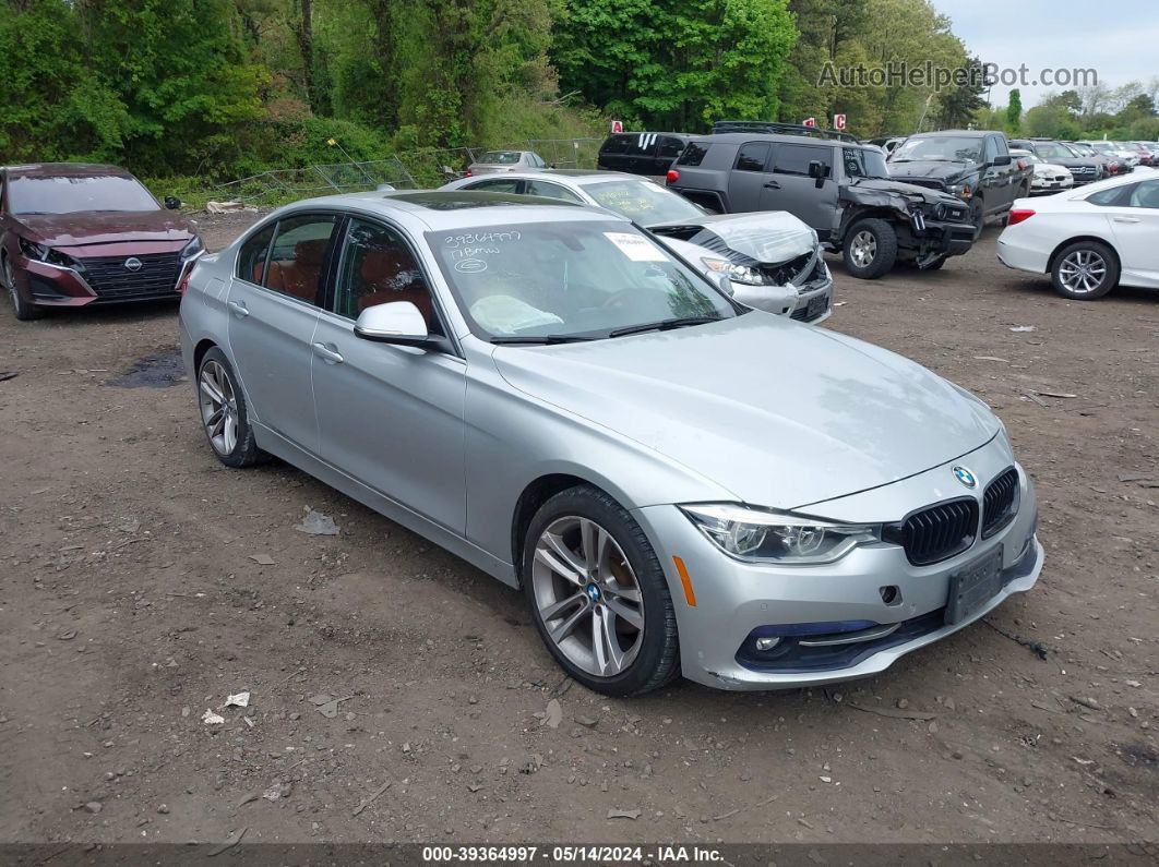 2017 Bmw 330i Xdrive Silver vin: WBA8D9G54HNU60951