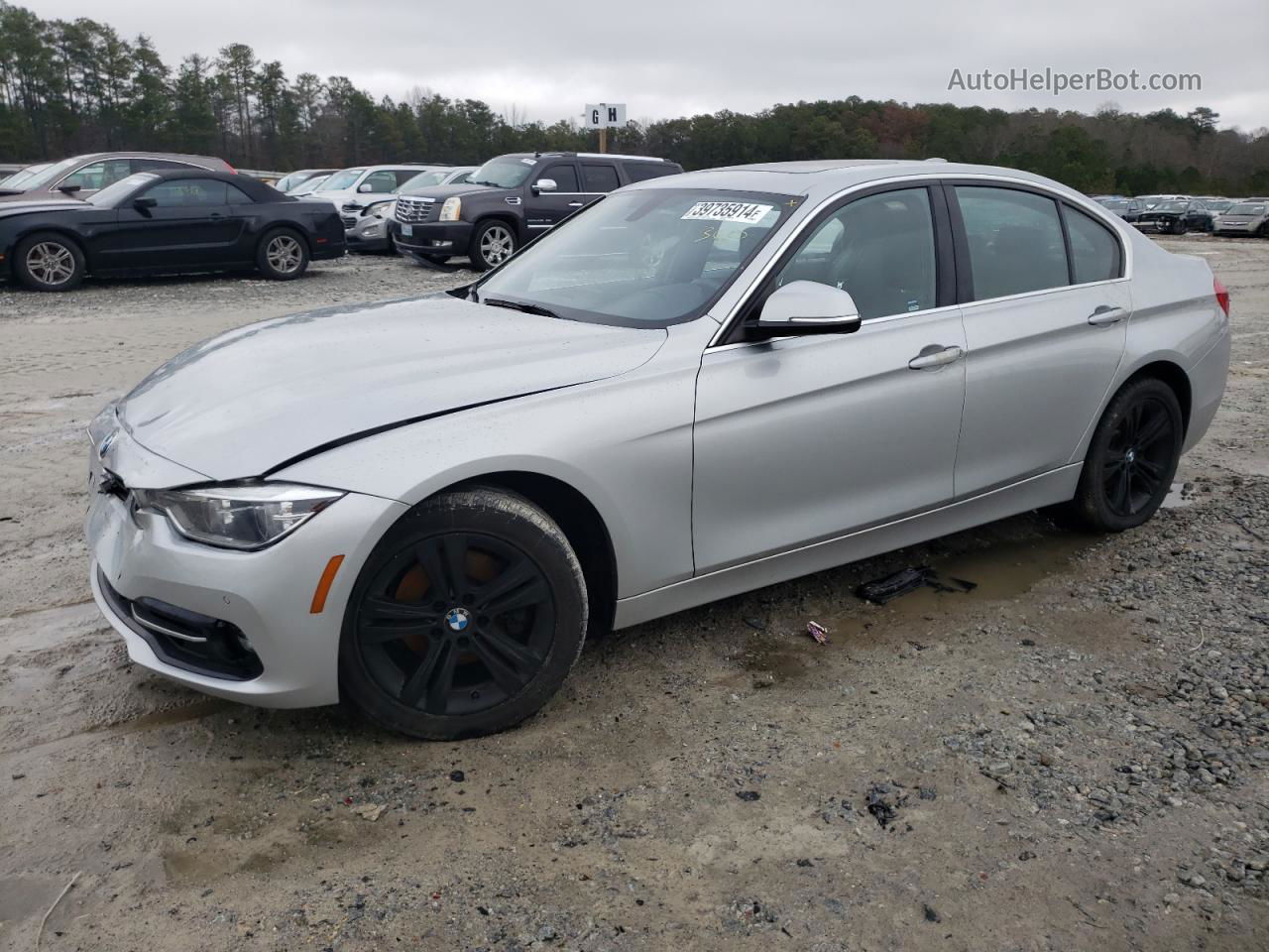 2017 Bmw 330 Xi Silver vin: WBA8D9G55HNU58917