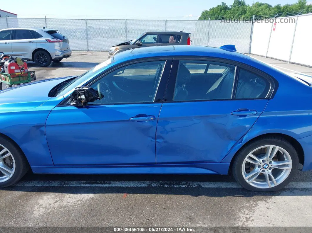 2017 Bmw 330i Xdrive Blue vin: WBA8D9G57HNT91494