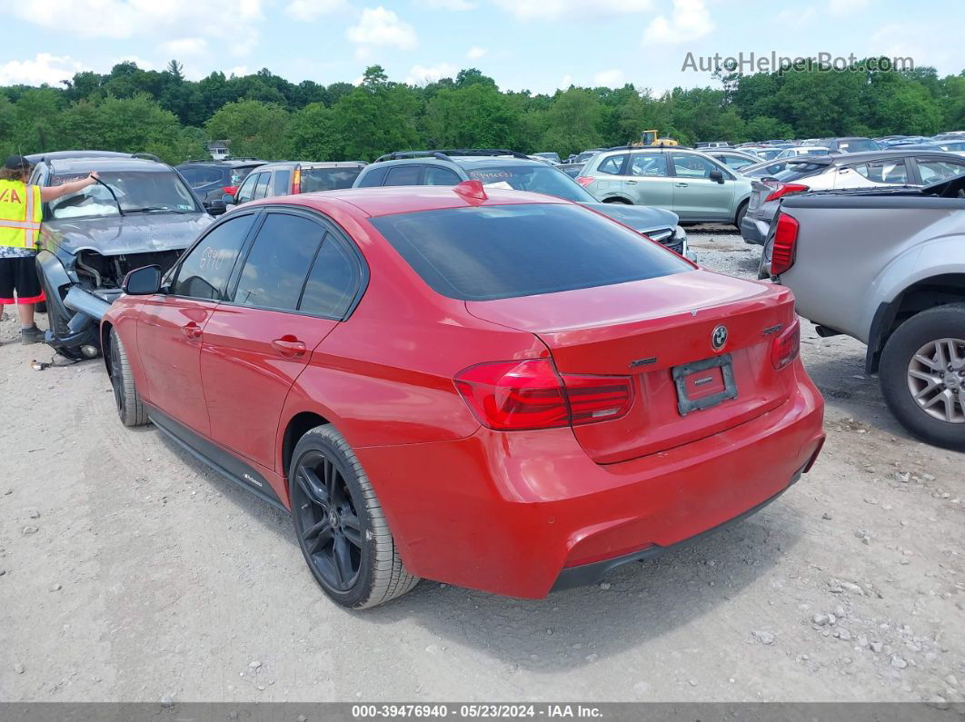 2017 Bmw 330i Xdrive Red vin: WBA8D9G57HNU58644