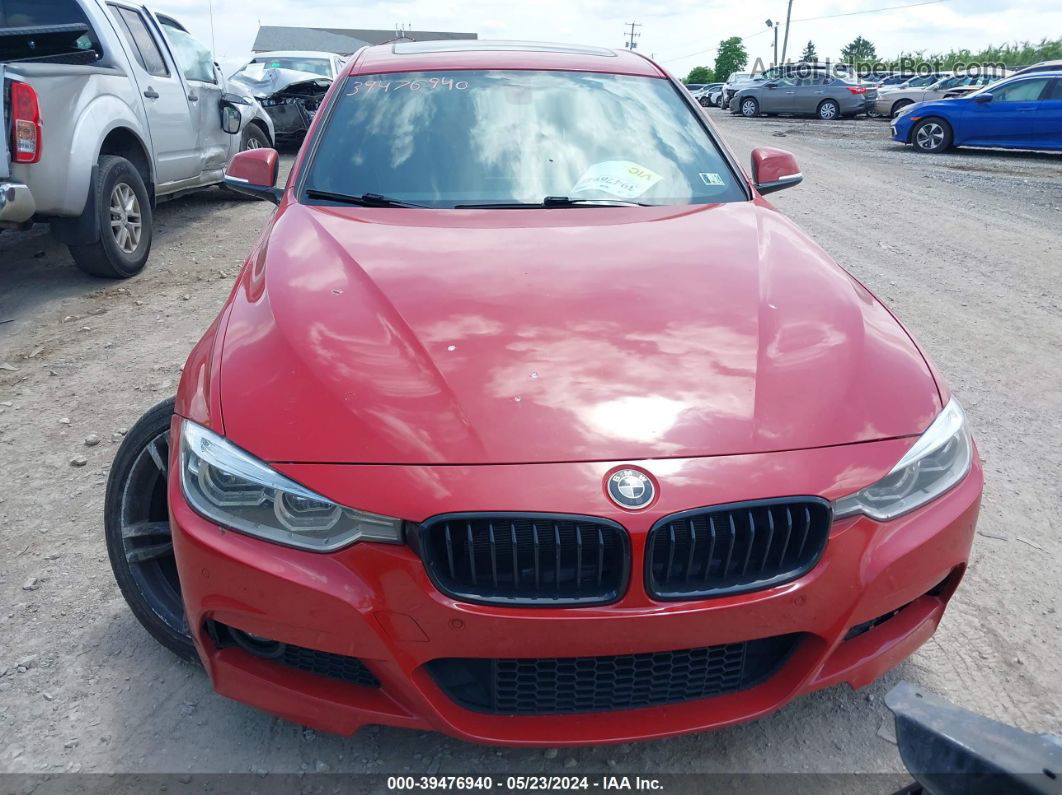 2017 Bmw 330i Xdrive Red vin: WBA8D9G57HNU58644