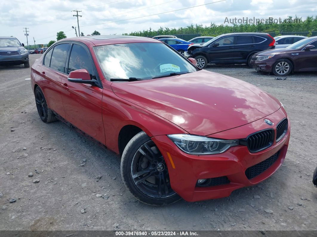 2017 Bmw 330i Xdrive Red vin: WBA8D9G57HNU58644