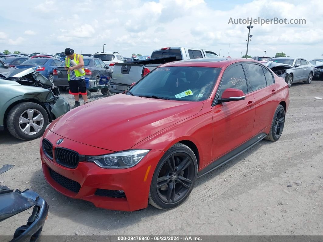 2017 Bmw 330i Xdrive Red vin: WBA8D9G57HNU58644