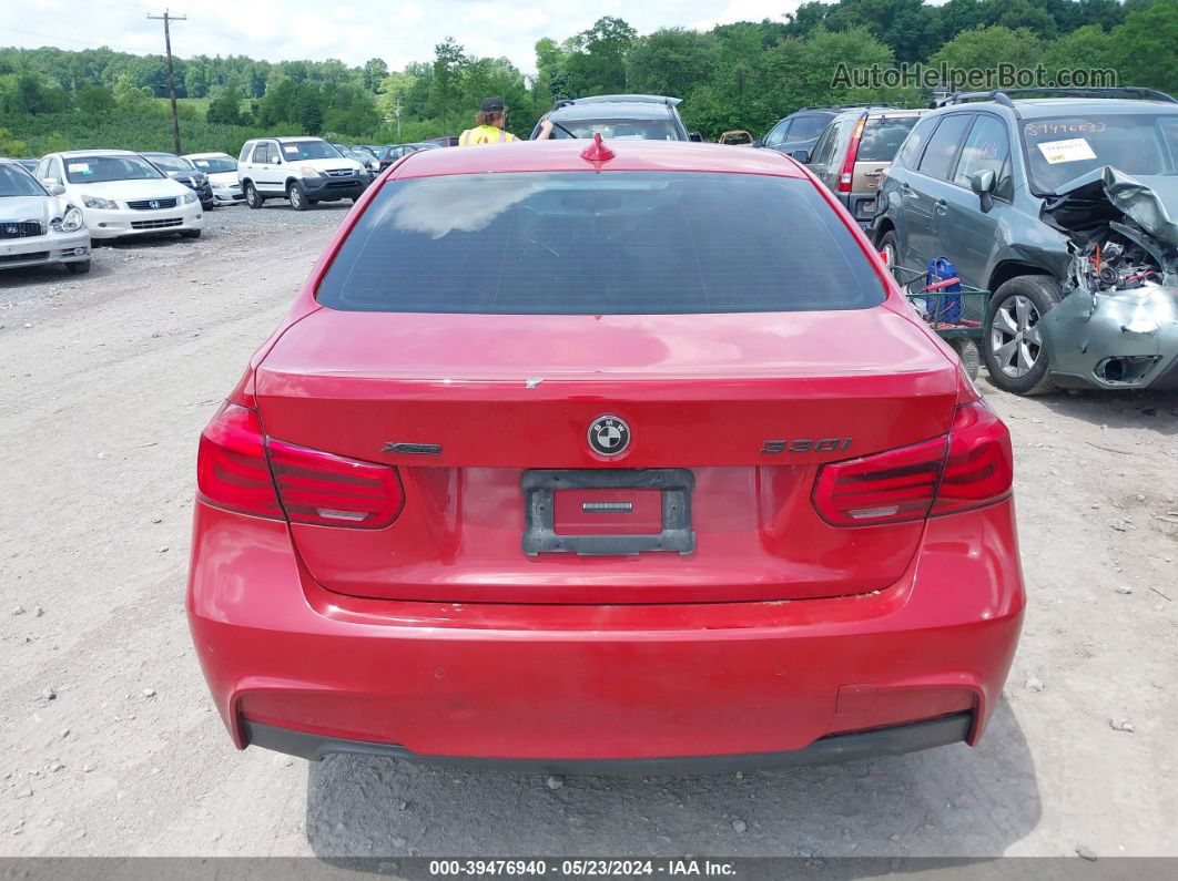 2017 Bmw 330i Xdrive Red vin: WBA8D9G57HNU58644