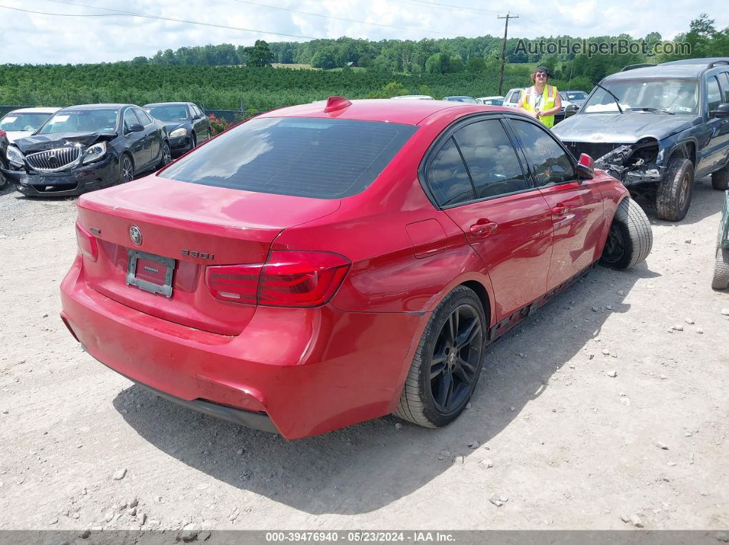 2017 Bmw 330i Xdrive Red vin: WBA8D9G57HNU58644