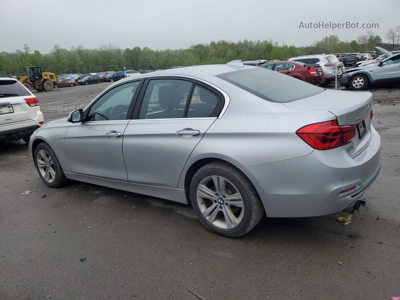 2017 Bmw 330 Xi Silver vin: WBA8D9G58HNT90905