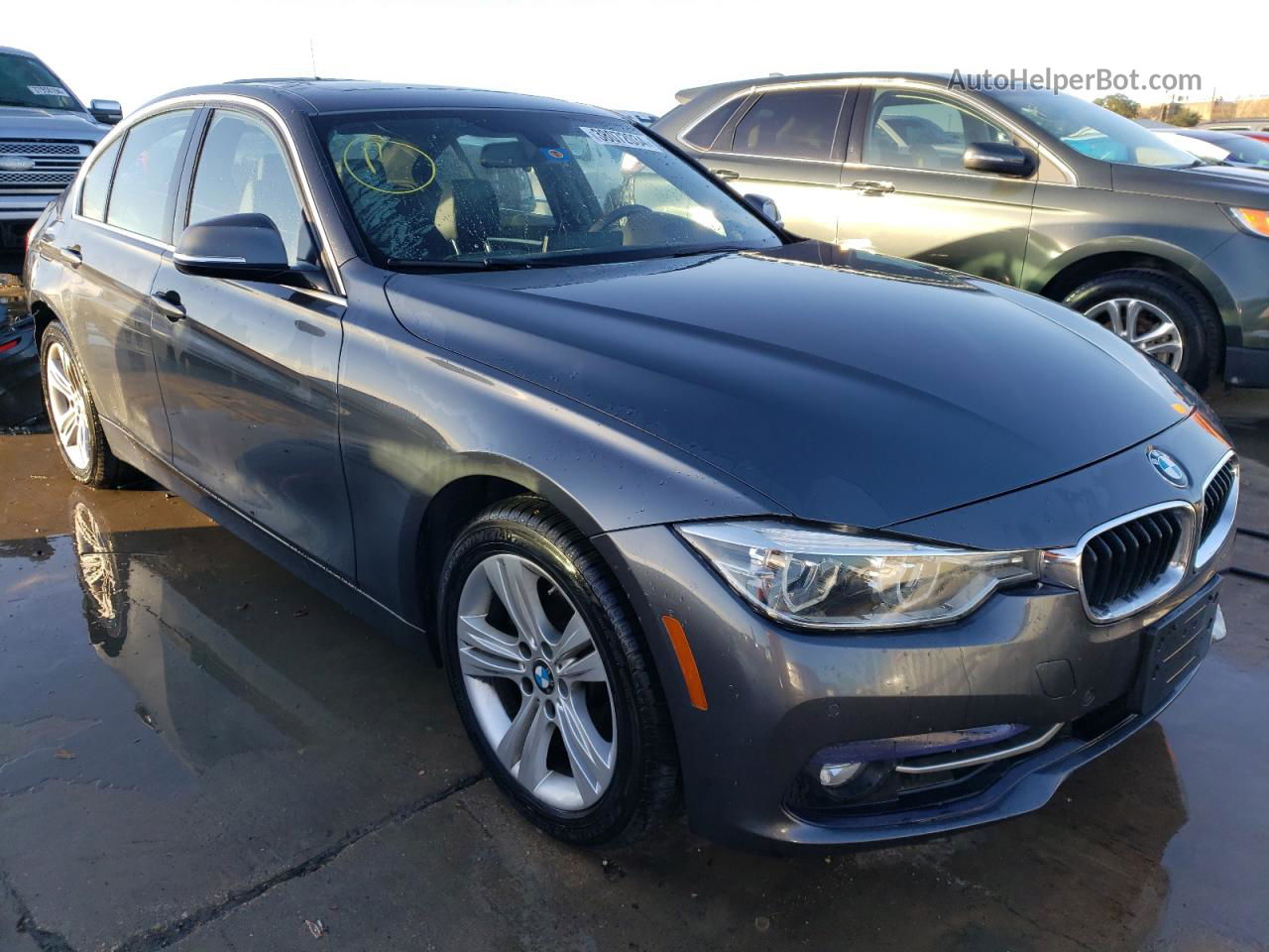 2017 Bmw 330 Xi Gray vin: WBA8D9G58HNU58670