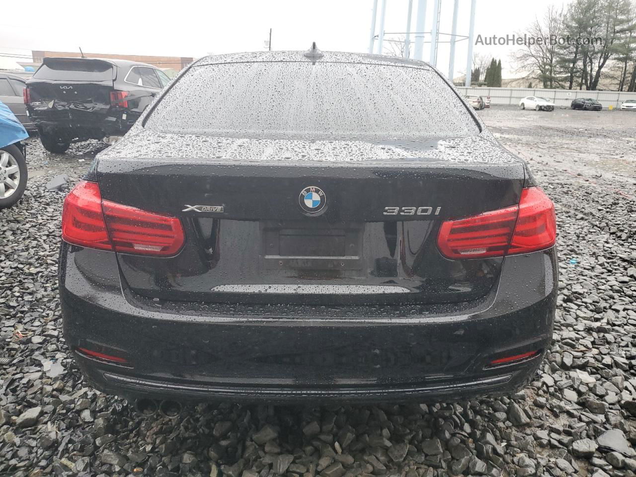 2017 Bmw 330 Xi Black vin: WBA8D9G5XHNT91117