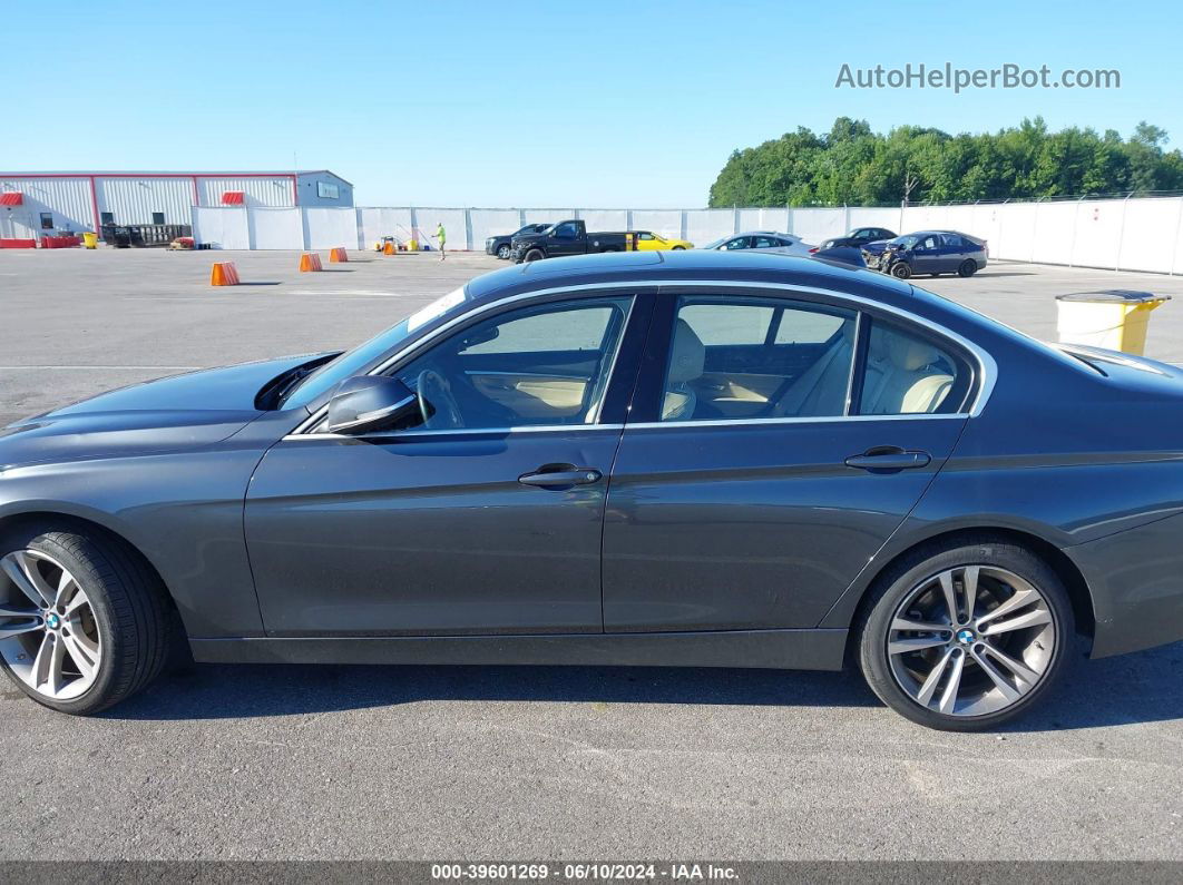 2017 Bmw 330i Xdrive Gray vin: WBA8D9G5XHNU60128