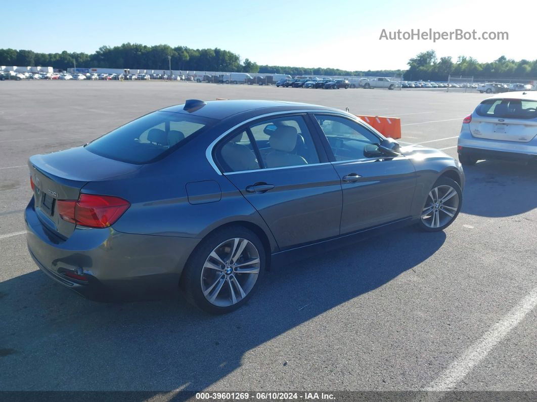 2017 Bmw 330i Xdrive Gray vin: WBA8D9G5XHNU60128