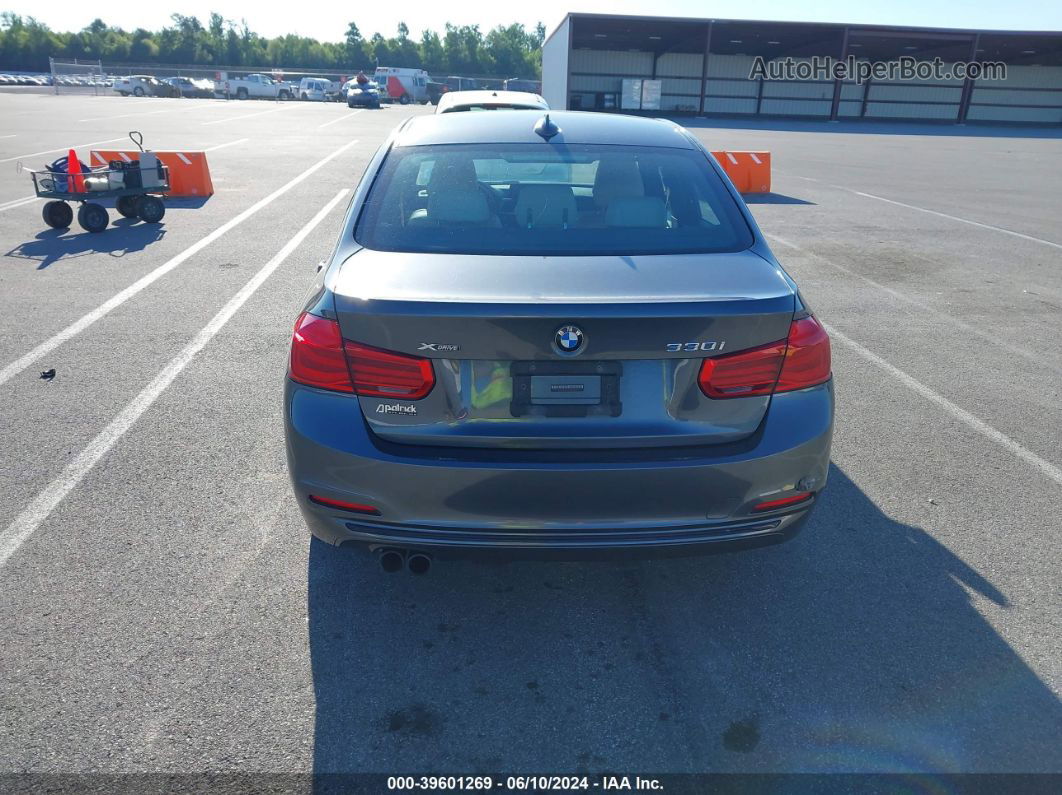 2017 Bmw 330i Xdrive Gray vin: WBA8D9G5XHNU60128