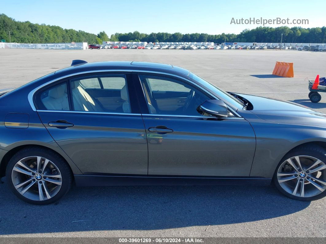 2017 Bmw 330i Xdrive Gray vin: WBA8D9G5XHNU60128