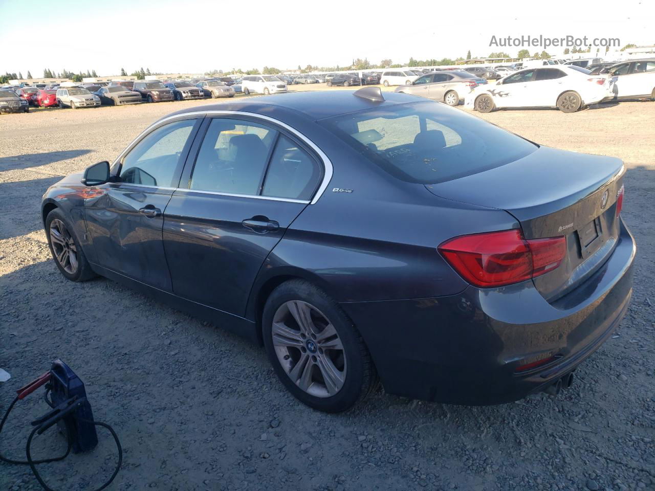 2017 Bmw 330e  Gray vin: WBA8E1C32HA156592