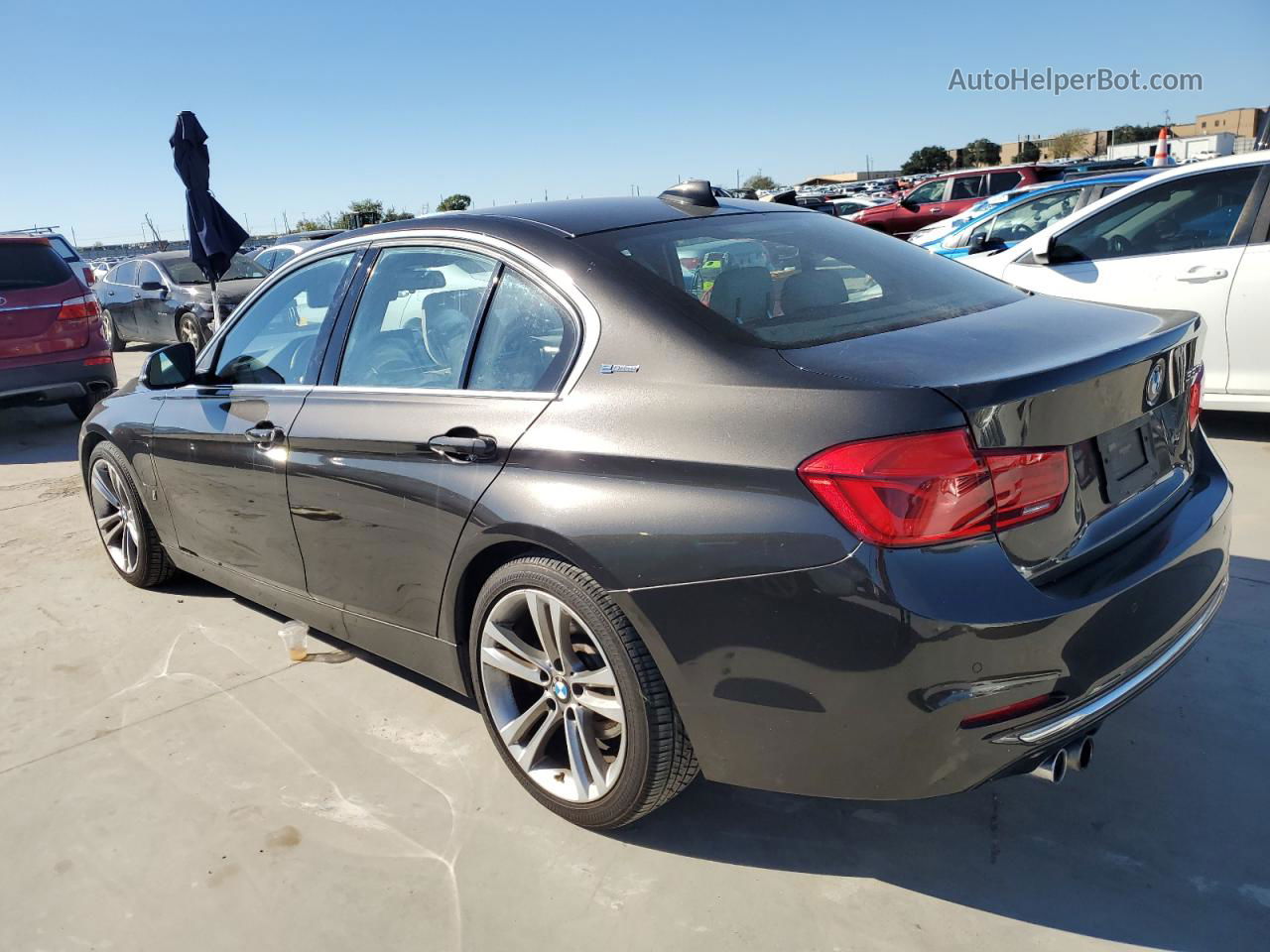 2017 Bmw 330e  Gray vin: WBA8E1C38HA029345