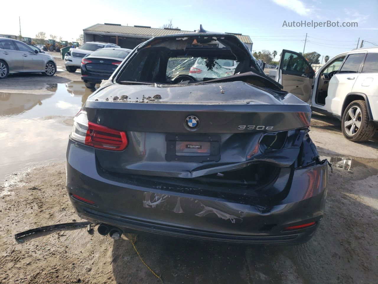 2017 Bmw 330e  Gray vin: WBA8E1C56HK895380