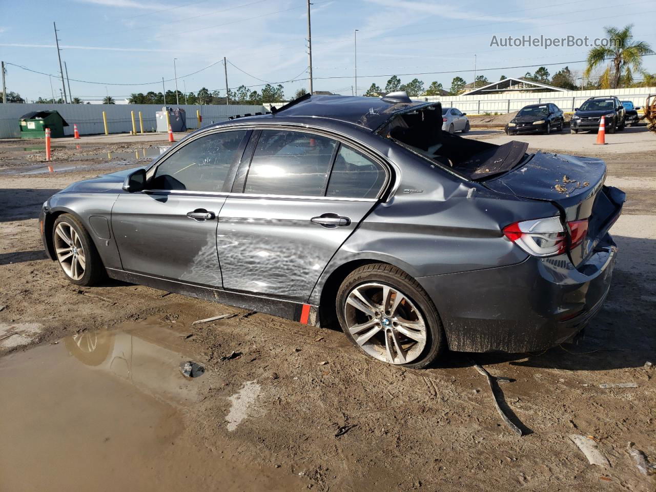 2017 Bmw 330e  Gray vin: WBA8E1C56HK895380