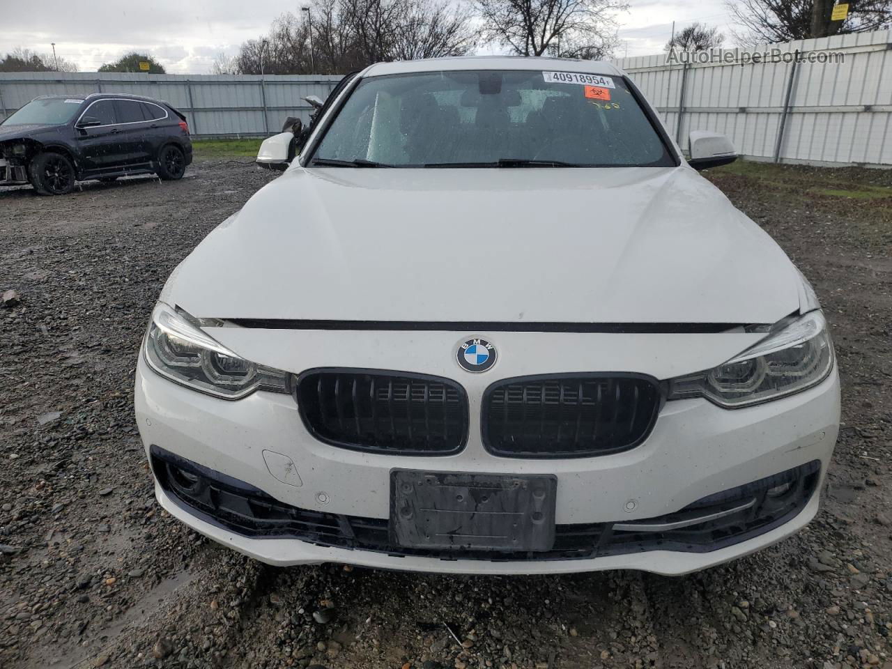 2017 Bmw 330e  White vin: WBA8E1C58HK480366