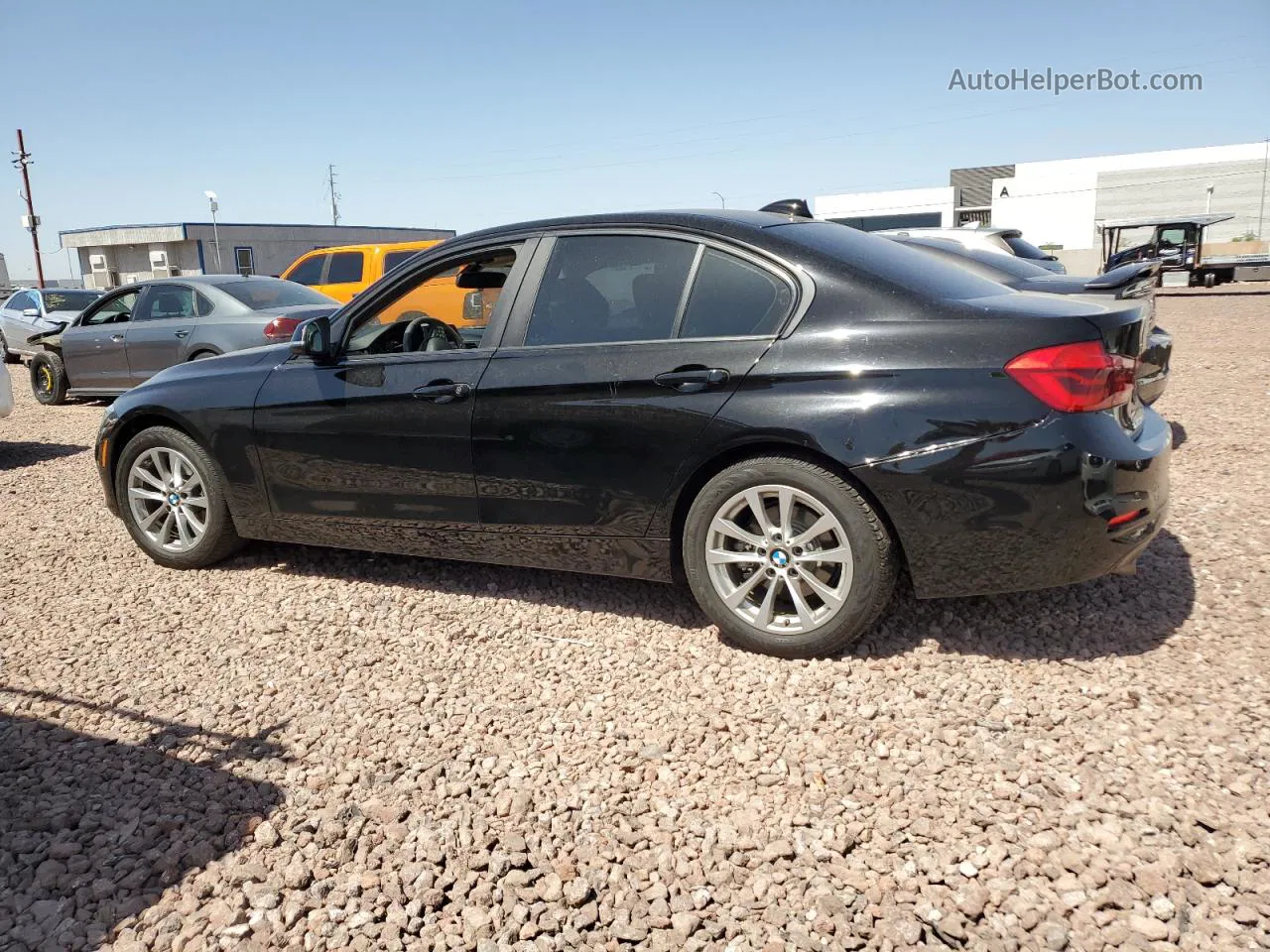 2017 Bmw 320 I Black vin: WBA8E1G37HNU16245