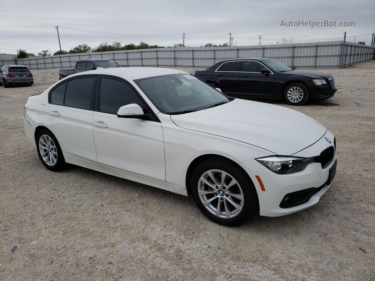 2017 Bmw 320 I White vin: WBA8E1G38HNU16609