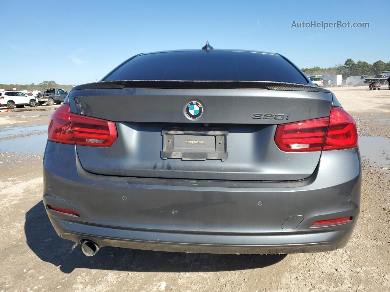 2016 Bmw 320 I Gray vin: WBA8E1G50GNU10478