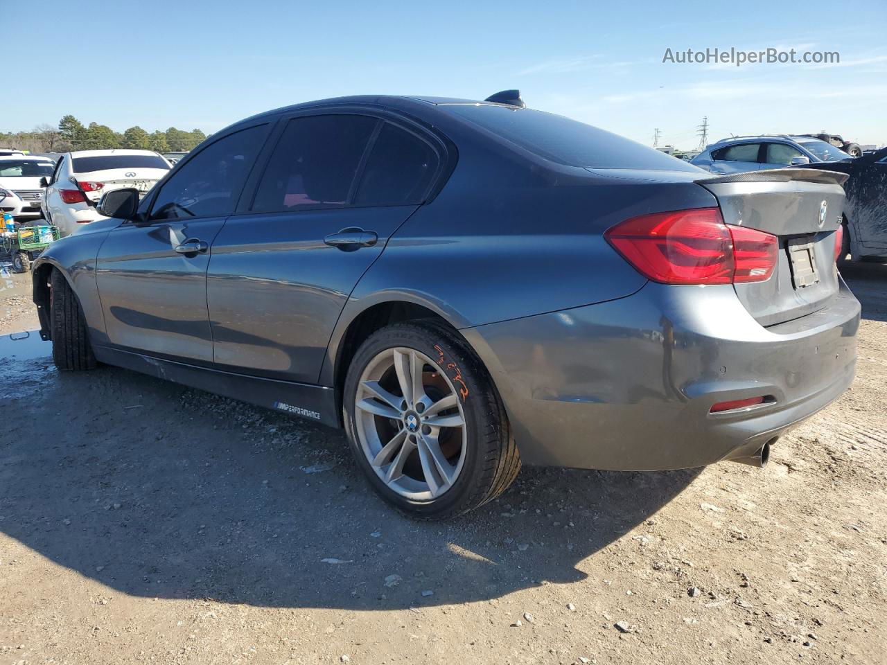 2016 Bmw 320 I Gray vin: WBA8E1G50GNU10478