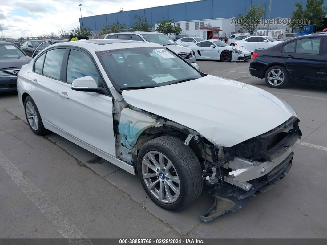 2016 Bmw 320i White vin: WBA8E1G50GNU10867