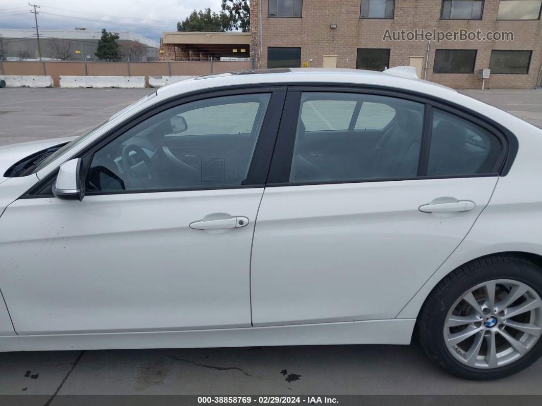 2016 Bmw 320i White vin: WBA8E1G50GNU10867