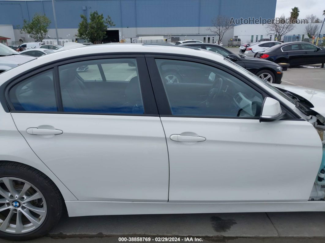 2016 Bmw 320i White vin: WBA8E1G50GNU10867