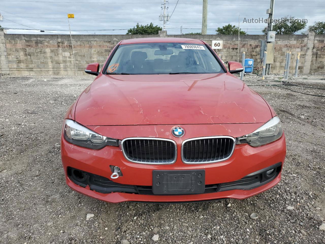 2016 Bmw 320 I Красный vin: WBA8E1G50GNU11601