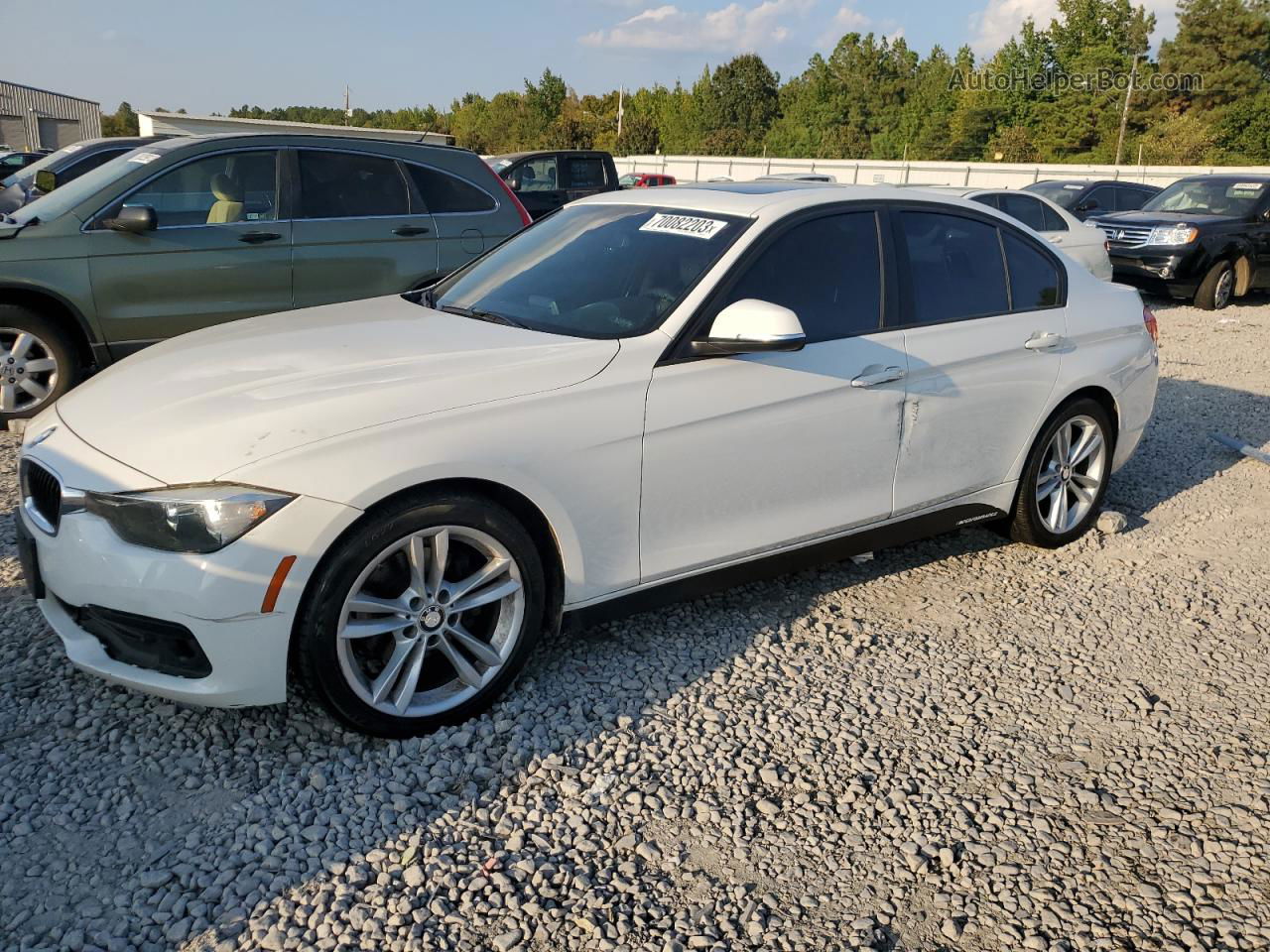 2016 Bmw 320 I White vin: WBA8E1G51GNT33717