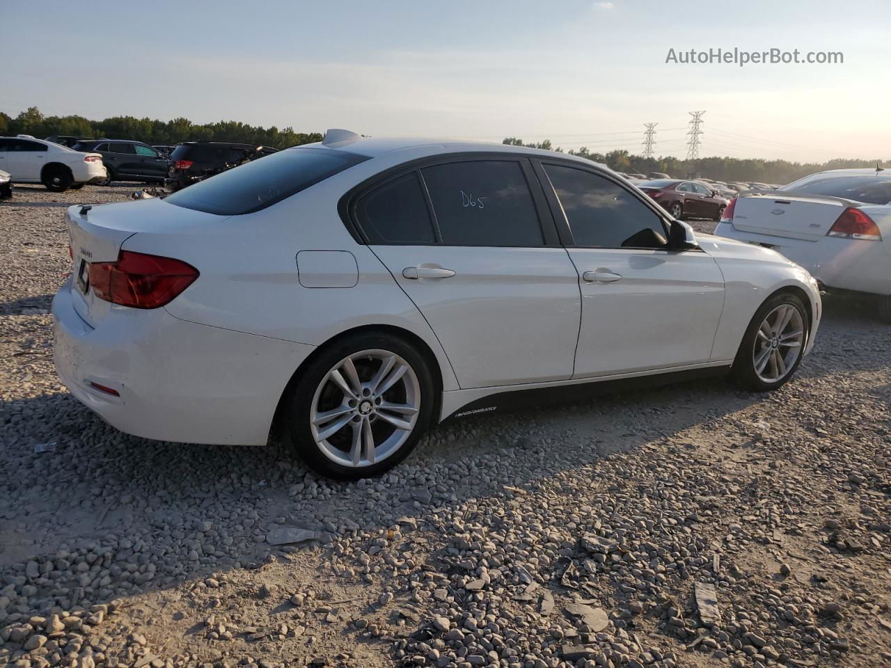 2016 Bmw 320 I White vin: WBA8E1G51GNT33717