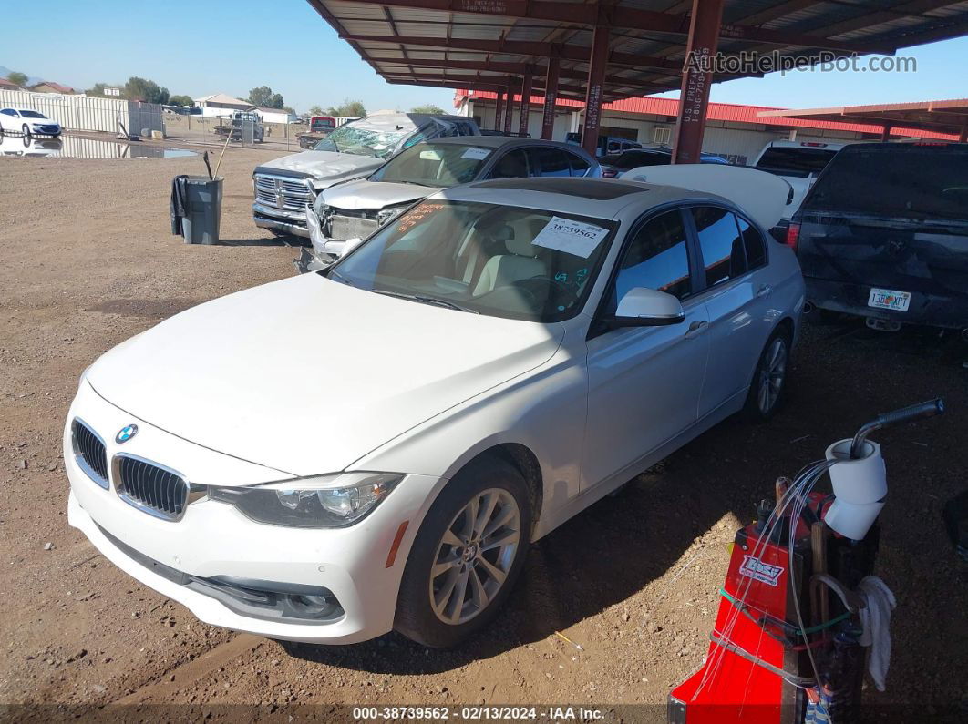 2016 Bmw 320i   White vin: WBA8E1G51GNT33779