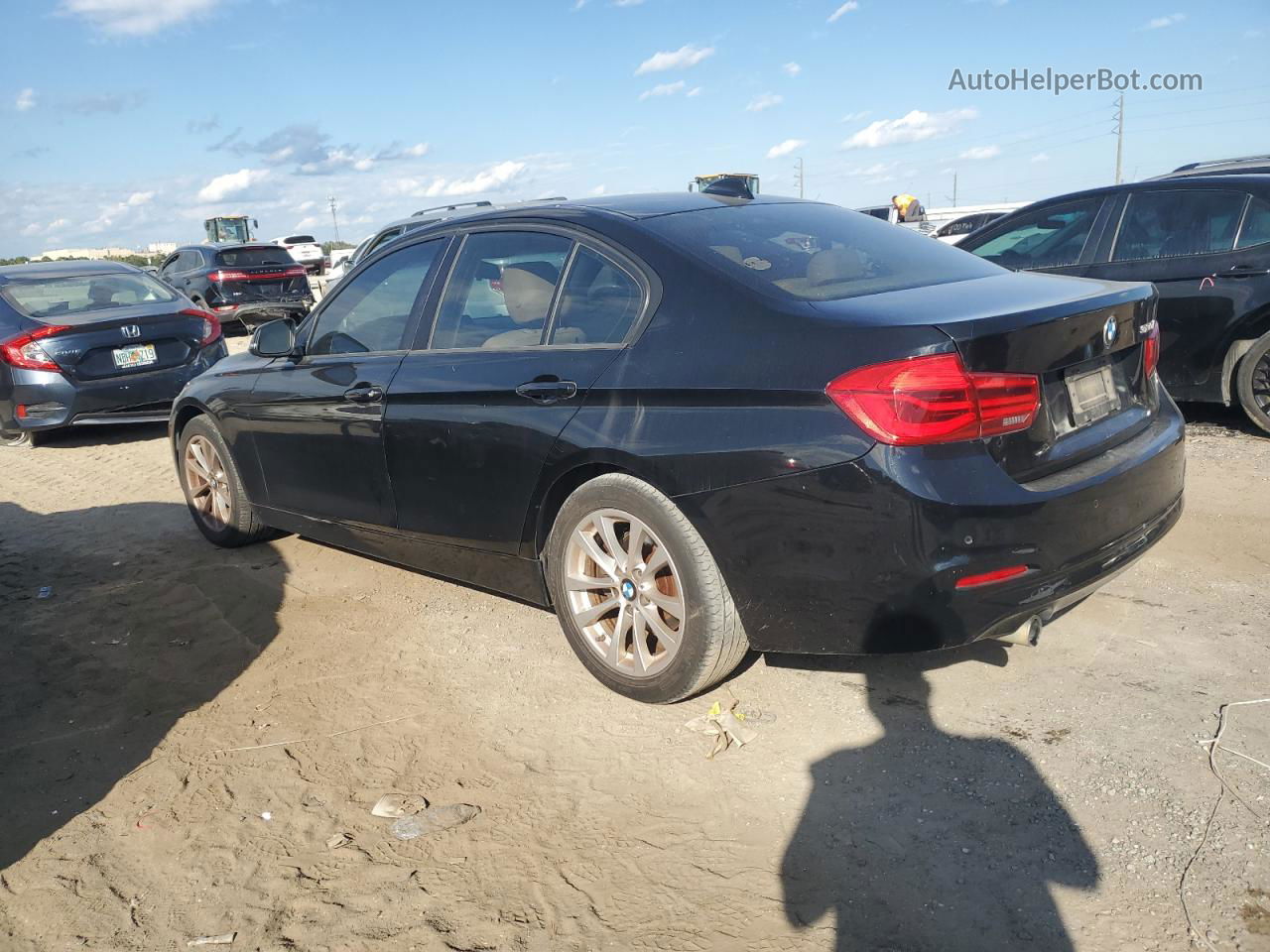 2016 Bmw 320 I Black vin: WBA8E1G51GNT35368