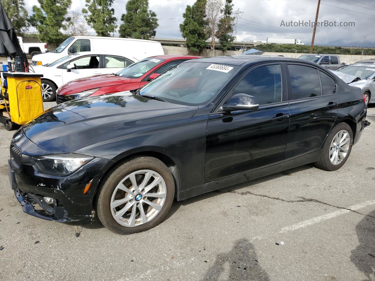 2017 Bmw 320 I Black vin: WBA8E1G51HNU14718