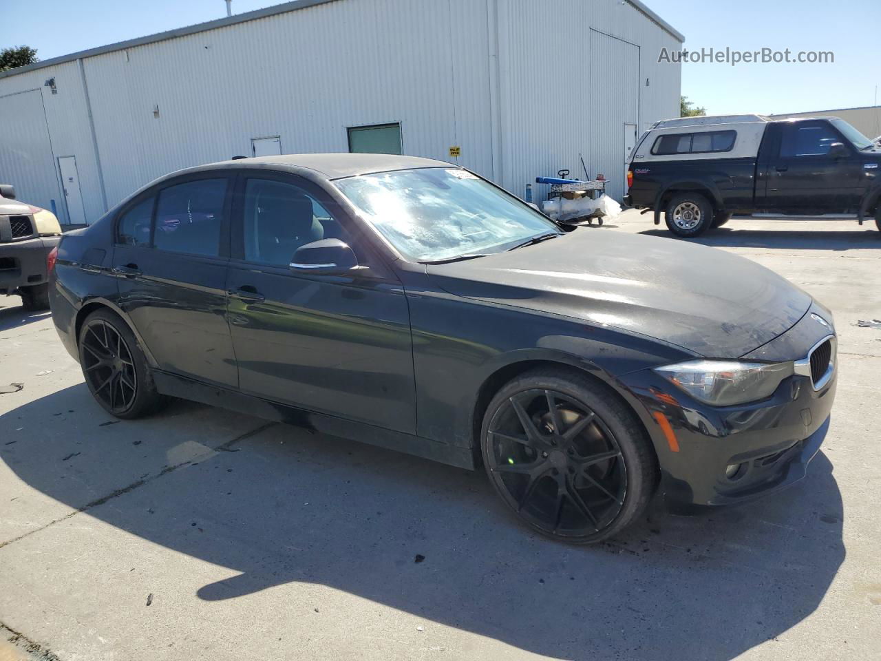 2016 Bmw 320 I Black vin: WBA8E1G52GNT35797