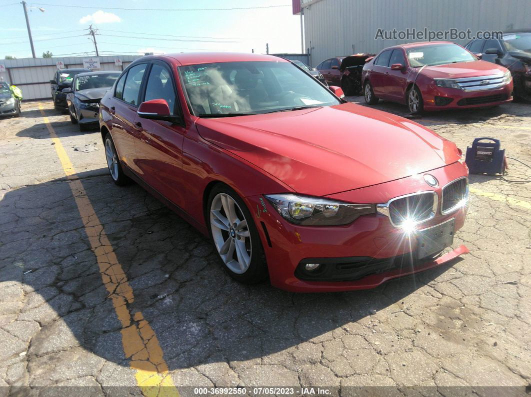 2016 Bmw 3 Series 320i Red vin: WBA8E1G52GNT37047