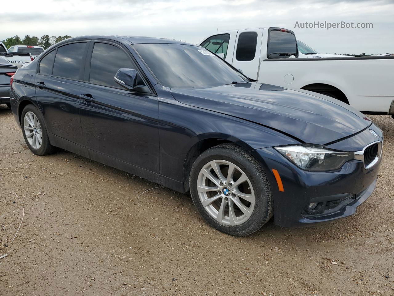 2016 Bmw 320 I Blue vin: WBA8E1G52GNU10370